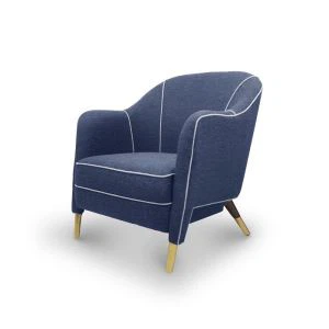 Fotel hotelowy z solidną ramą i tapicerką