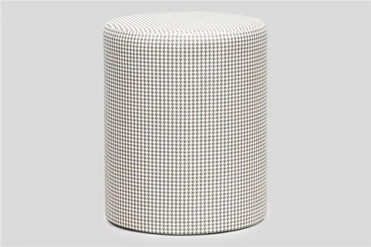 Taboret tapicerowany tkaniną