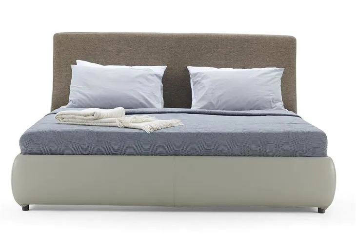 Full Upholstered Villa Bedroom Bed Base And Headboard Apartment Platform Bed And Bed Head