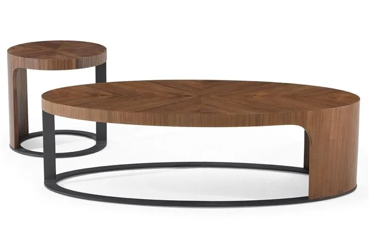 Hotel Public Area Bedroom Round Coffee Table Villa Apartment Living Room Oval Coffee Table