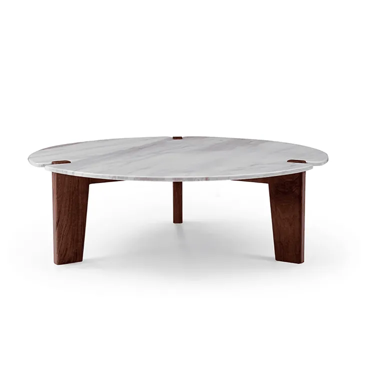 White Marble Round Coffee Table